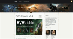 Desktop Screenshot of eve.aeonoftime.com